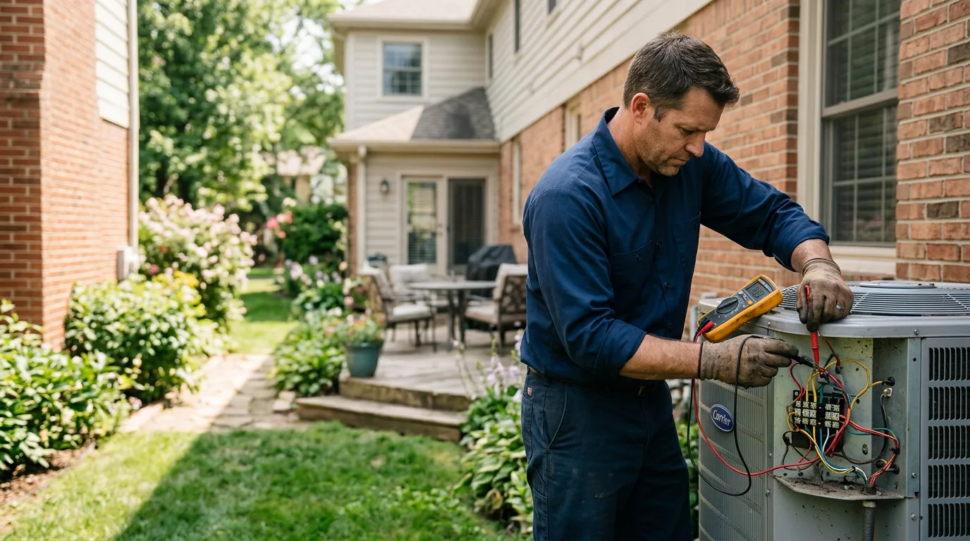 HVAC technician working near Northwood, NH